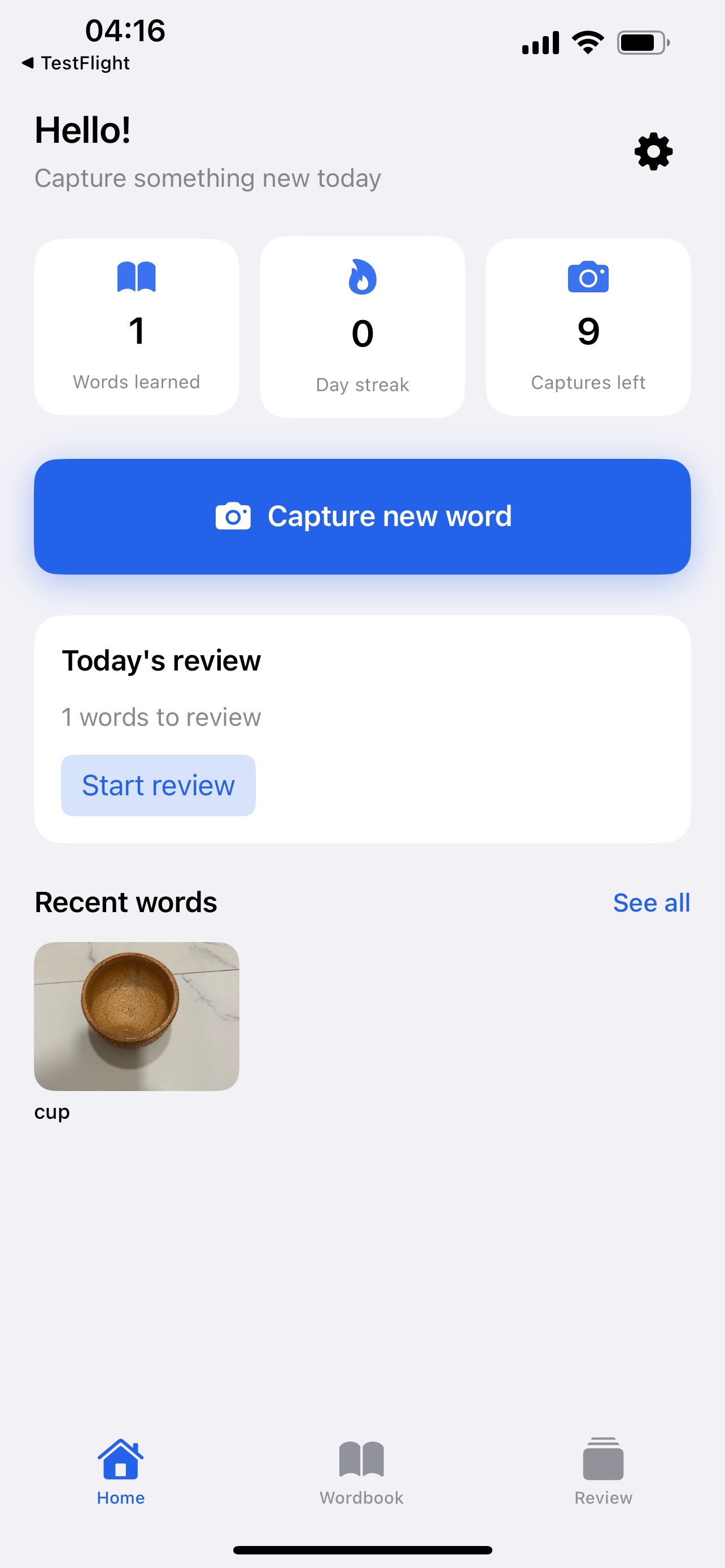 Capword: AI Language Learning