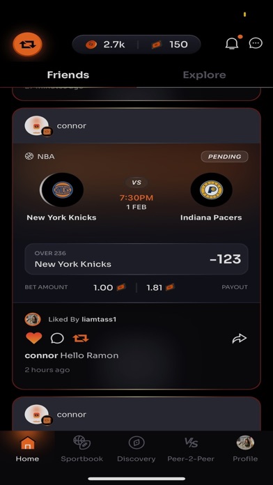 ReBet: Social Sports & Casino Screenshot