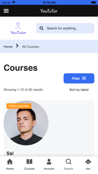 You Tutor Screenshot