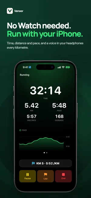 Vanoor: Running Pacer & Map screenshot 4