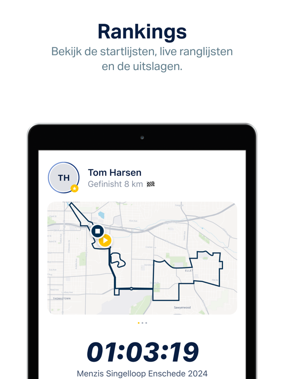 Singelloop Enschede iPad app afbeelding 4
