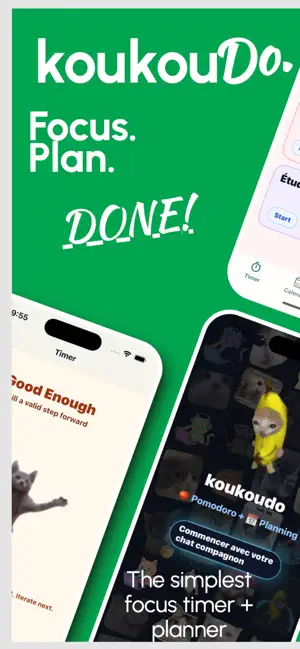 koukoudo: Focus & Pomodoro screenshot 1