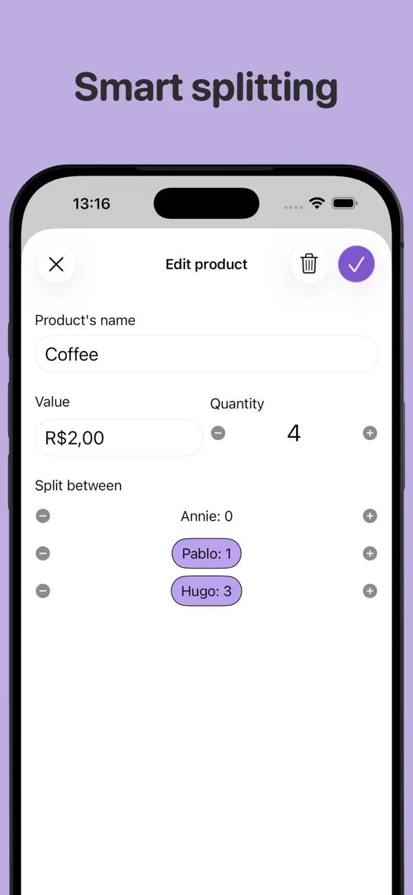 #5. Split Bills - Easy Split Check (iOS) Ved: Hugo Branco