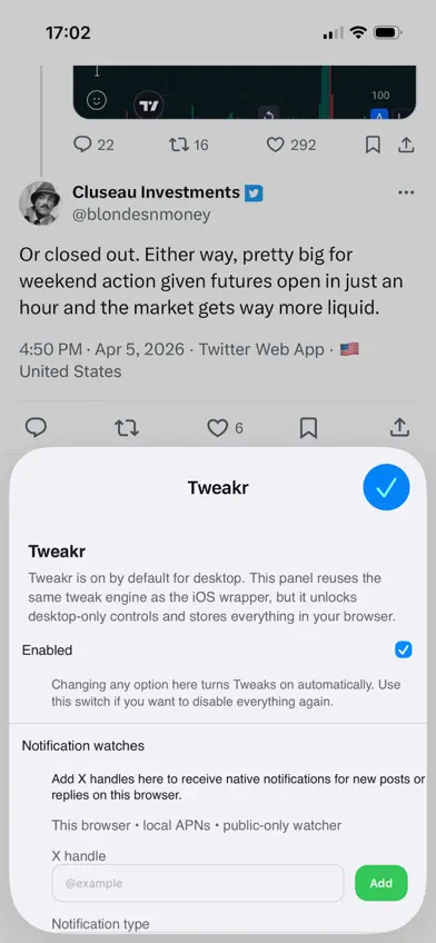 Tweakr: Timeline Controls screenshot 3
