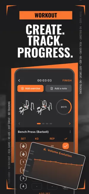 No Fuss Gym: Workout Tracker screenshot 3