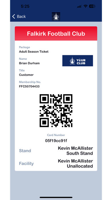 Falkirk Football Club Screenshot