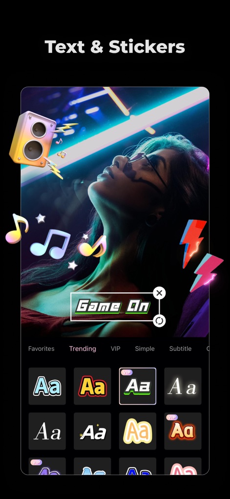 Wink: Video Enhancer & Editor - Dynamic Text & Stickers
