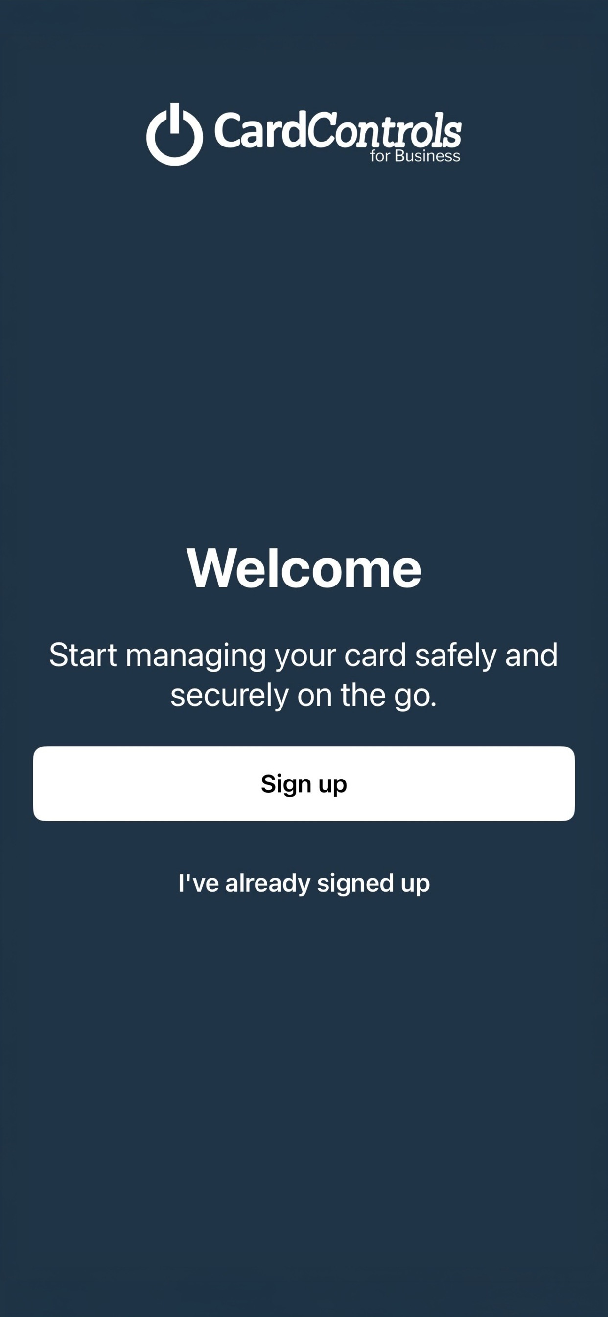 Screenshot 1 of AZFCU Business Card Controls