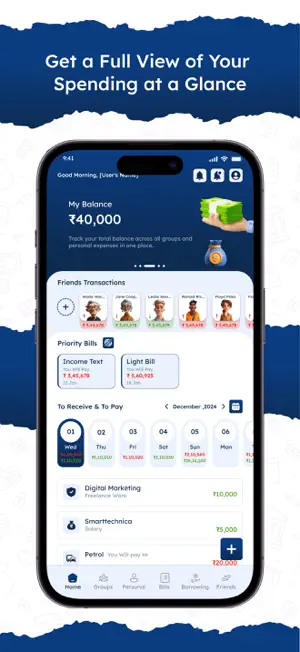 MunshiJi Daily Expense Tracker screenshot 1