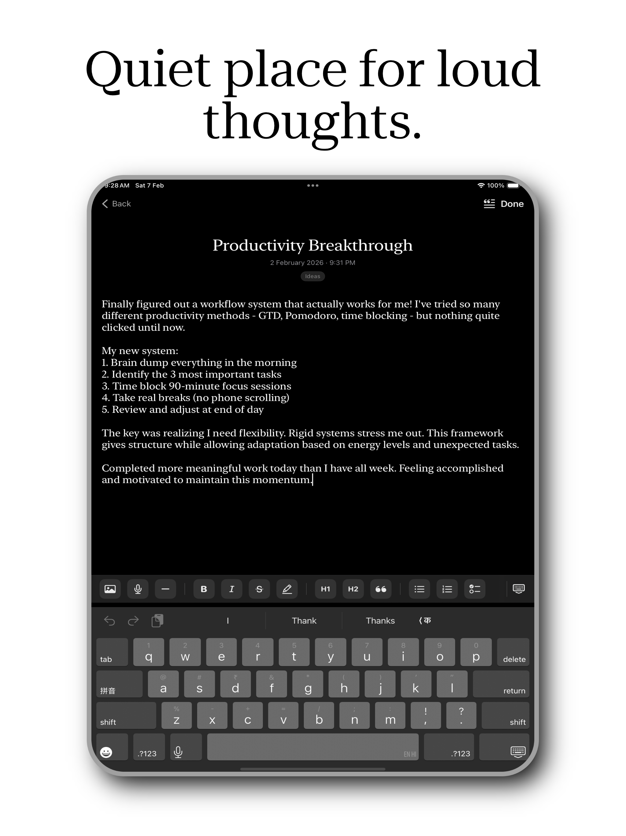 Stillroom – Personal Journal