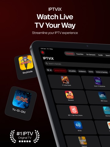 IPTV Player & TV Guide: IPTViX iPad screenshot