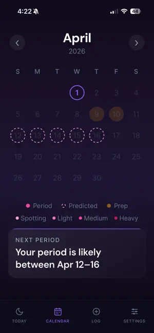 Calla: Period Tracker screenshot 3