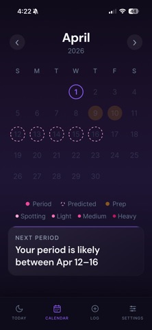 Calla: Period Tracker Screenshot 3 of 5