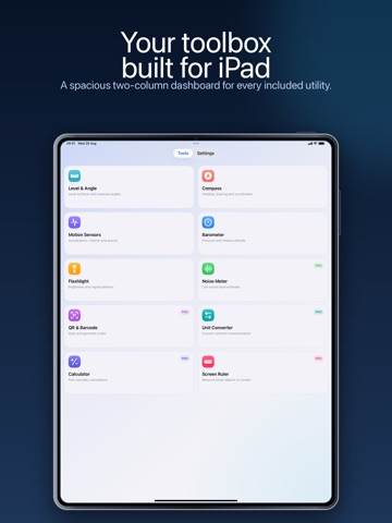Universal Toolbox: Level iPad screenshot