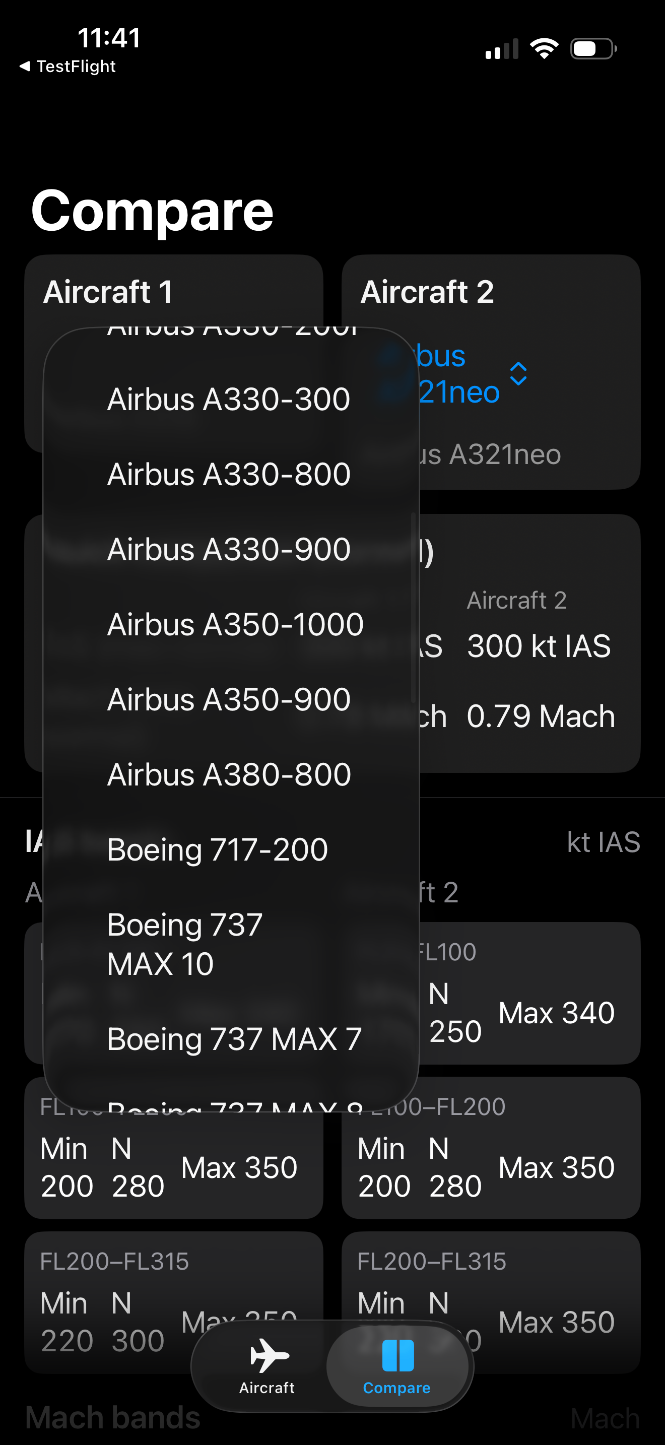 Aircraft Speeds