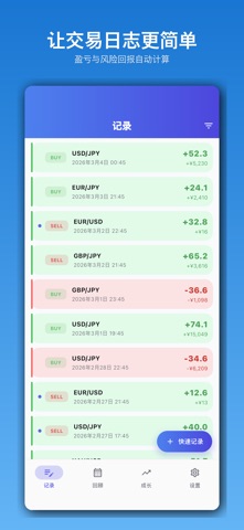 FX GrowLog - 交易日志 screenshot