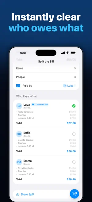SplitReceipt - Scan & Share screenshot 3