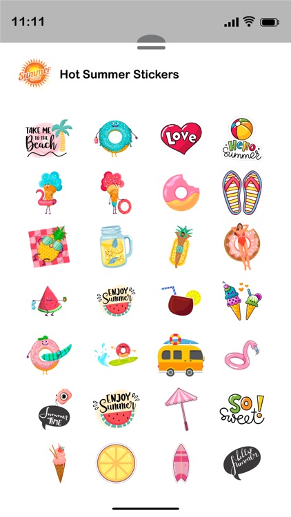 Hot Summer Stickers screenshot-3