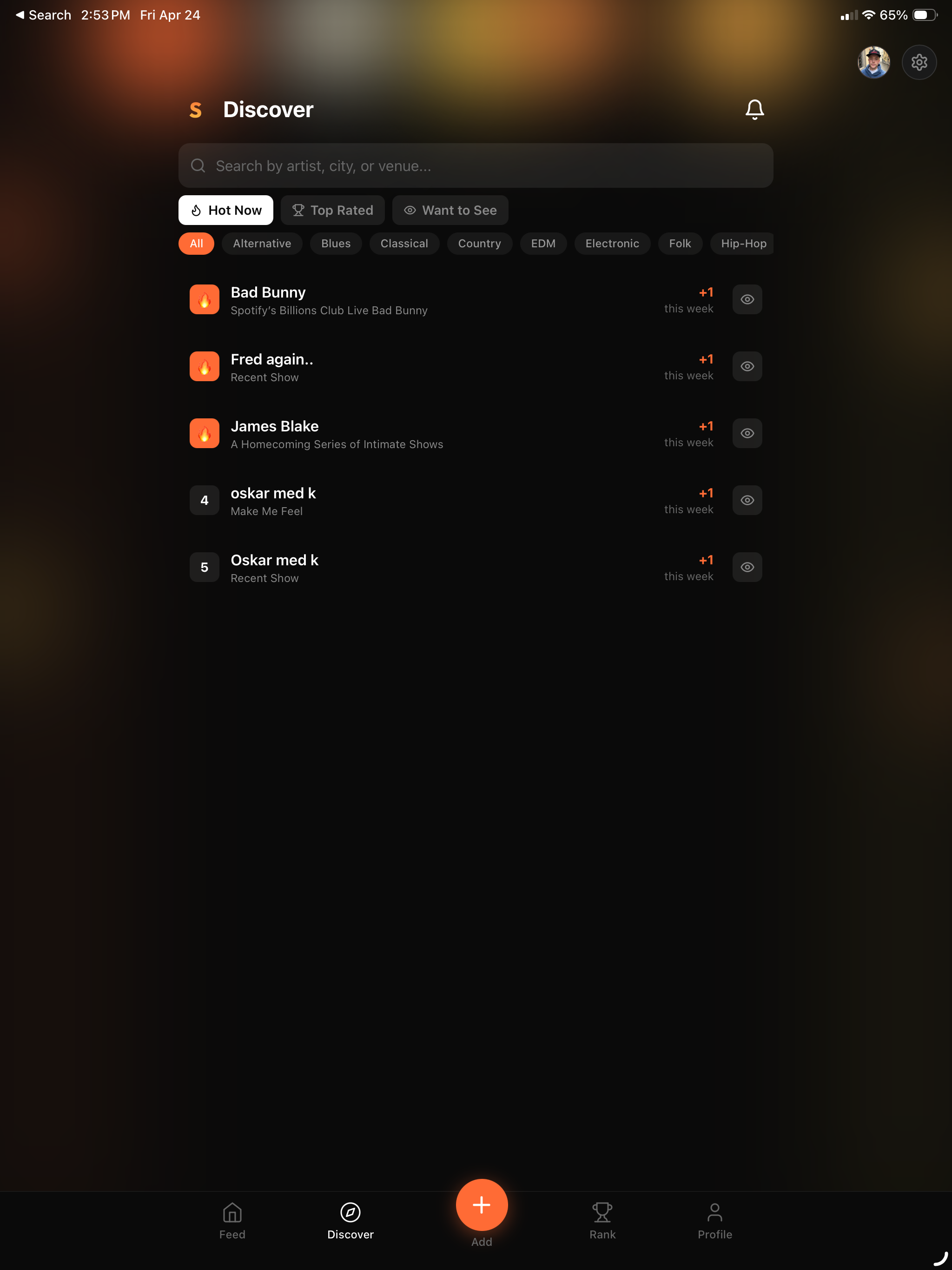 Showgoer: Concert Passport