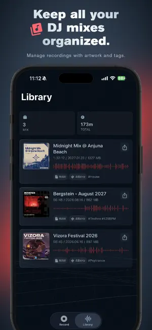 RECUE - DJ Recorder screenshot 2