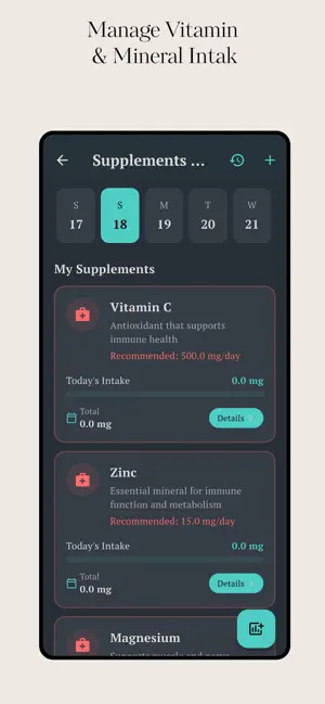 Calcium & Vitamin D tracker screenshot 2