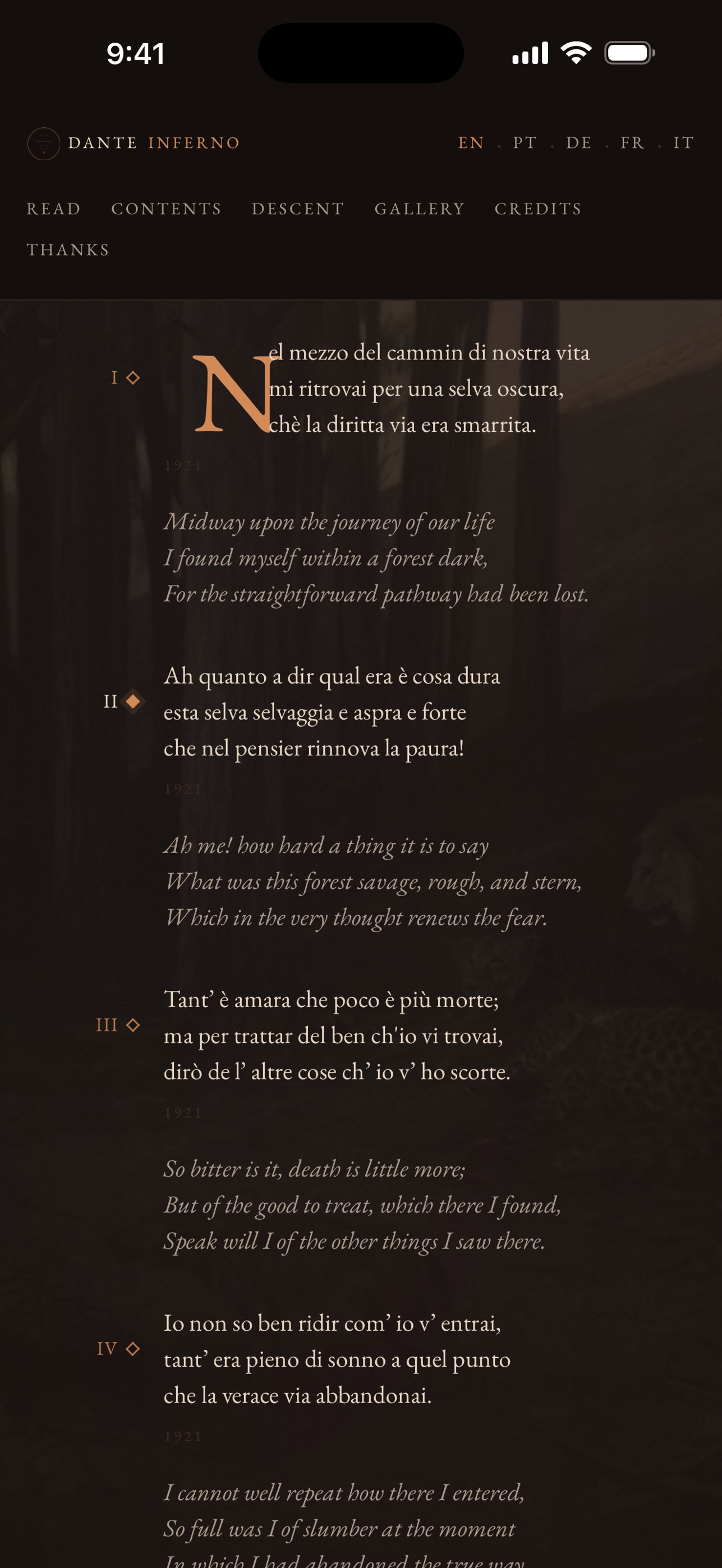 Screenshot 2 of Inferno — Dante Alighieri