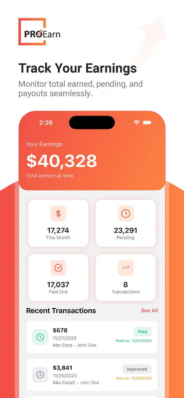 #6. PROearn (iOS) Podle: iEndorseU Inc.