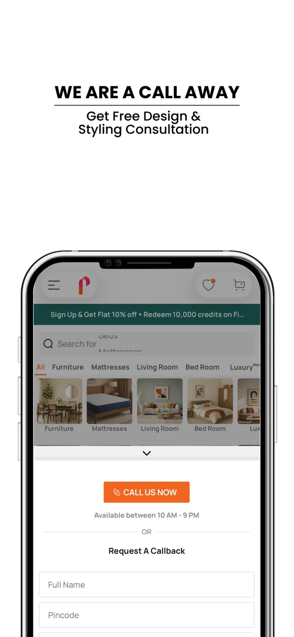 Screenshot #1 pour Pepperfry Furniture Store