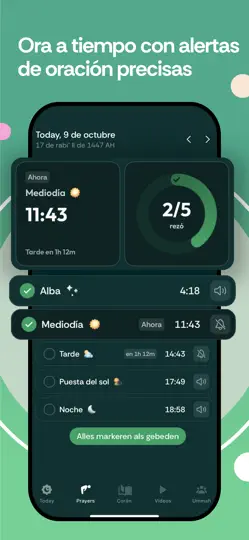 Captura de pantalla de Muslim Pro: Corán Salat Qibla en iPhone 1