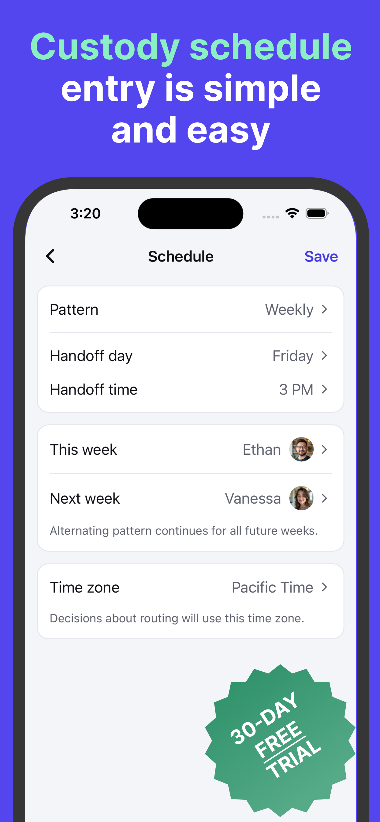 Care Number Co-Parenting Phone screenshot 2