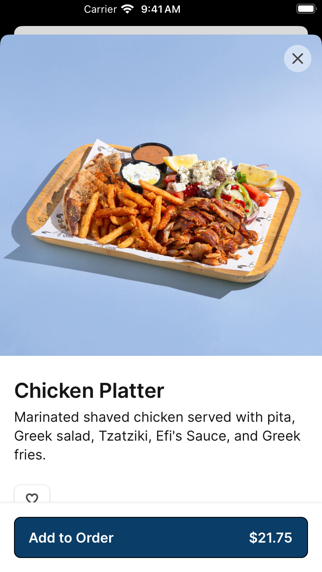 Efi's Gyro iPhone screenshot 4 - Food & Drink app