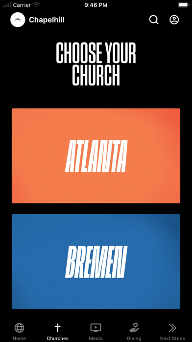 Chapelhill Church App Screenshot