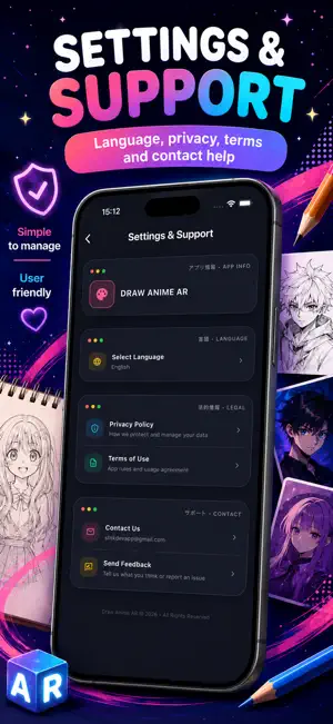 Draw Anime: AR Tracing App screenshot 4