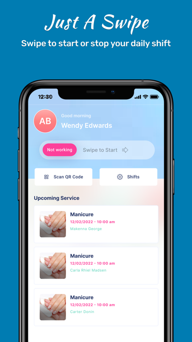 Salonbookly Staff Screenshot
