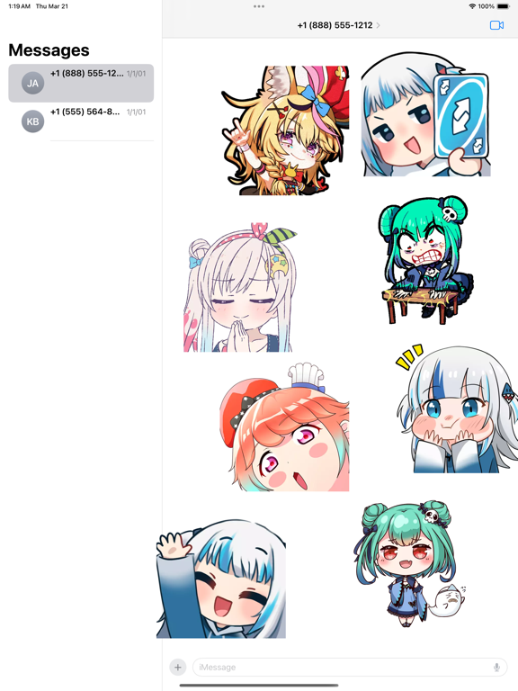 Screenshot #5 pour Cuties Little Chibi Stickers