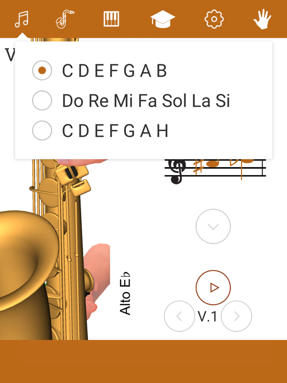 3D Saxophone Fingering Chart iPad screenshot 5 - Education app