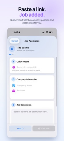 MyJobFlow: Interview Tracker Screenshot 1 of 6