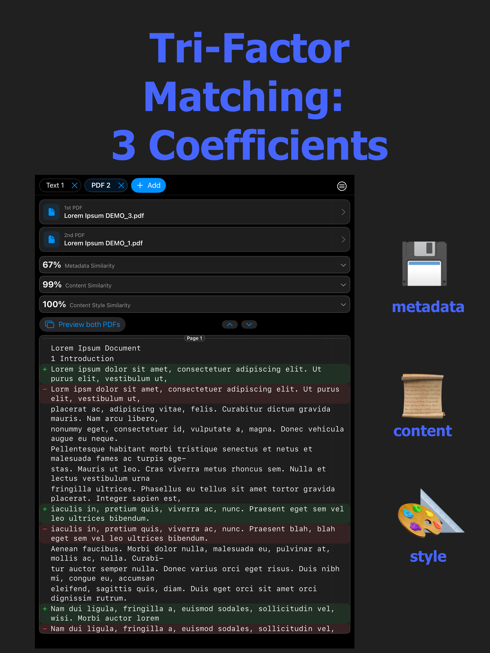 PDF Compare & AI Detector