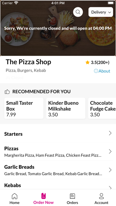 The Pizza Shop. Screenshot