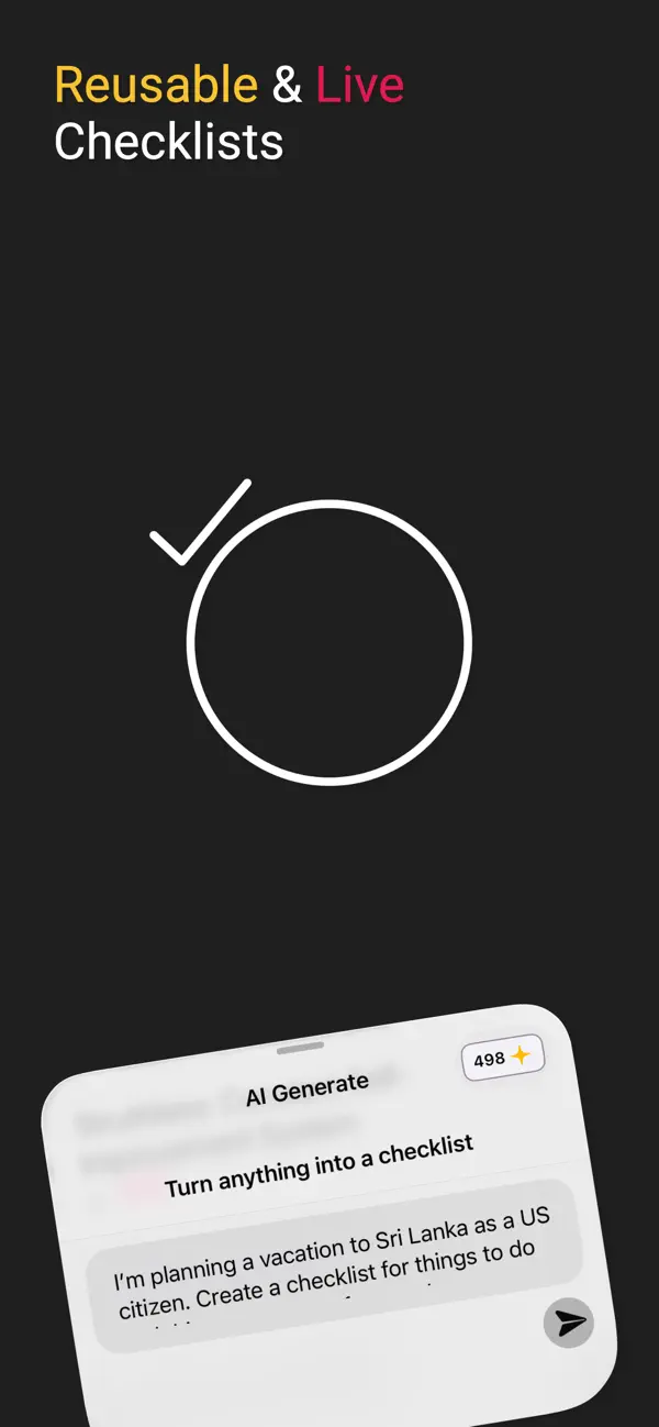 Screenshot #1 pour ForgetNot 3 - Checklists