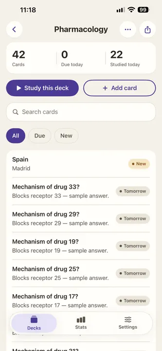 Drill: Flashcards screenshot 9