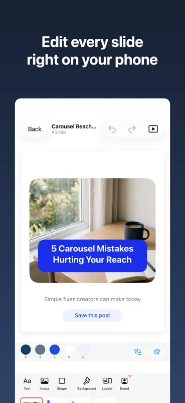 Carousel: AI Posts for Insta screenshot 3 of 7