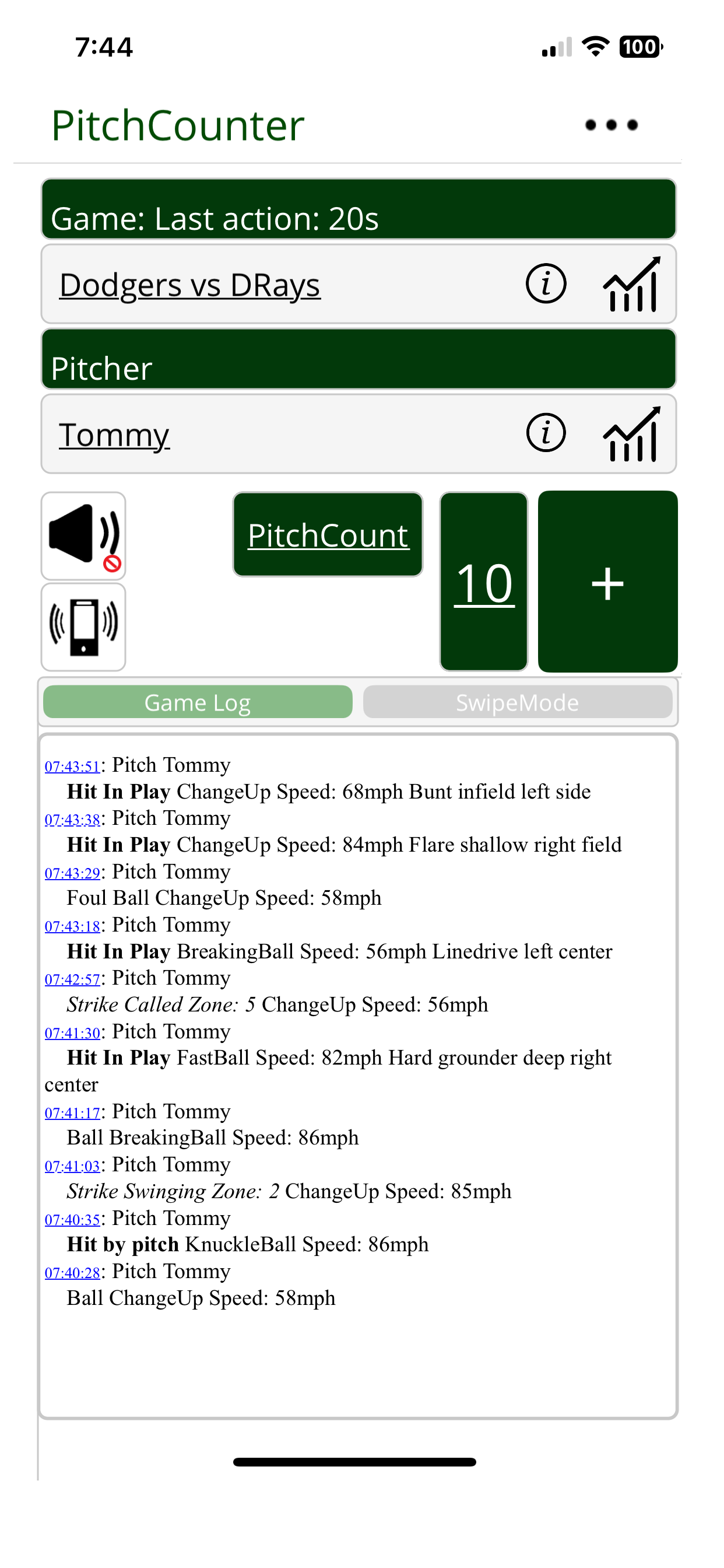 PitchCounter - HardingApps screenshot 4