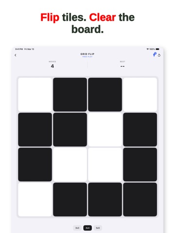 GridFlip: Tile Puzzle Game iPad screenshot