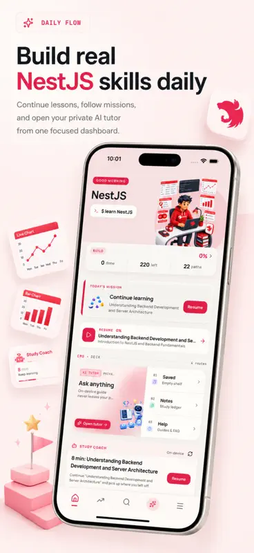 Learn NestJS - Node Framework screenshot 1 of 10