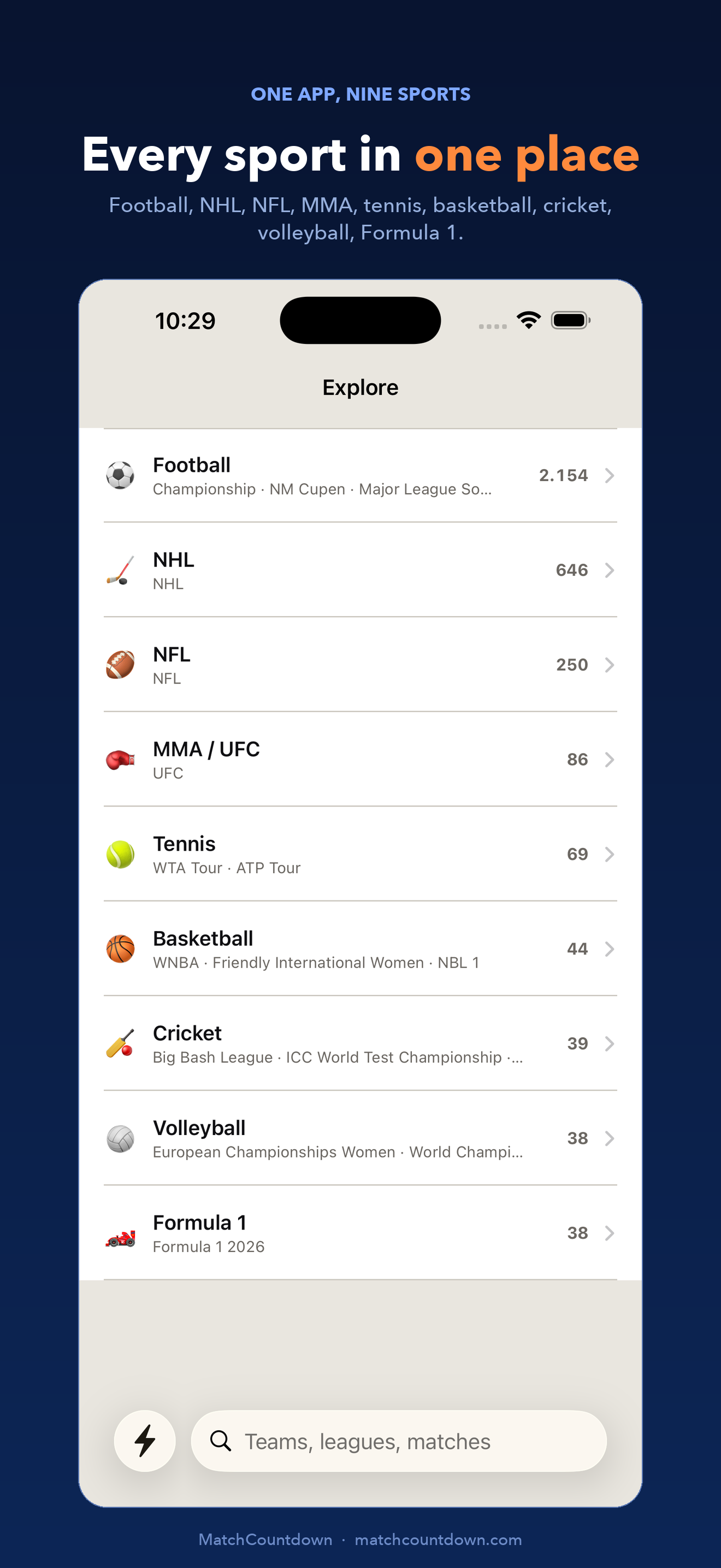 MatchCountdown: Fixtures screenshot 3