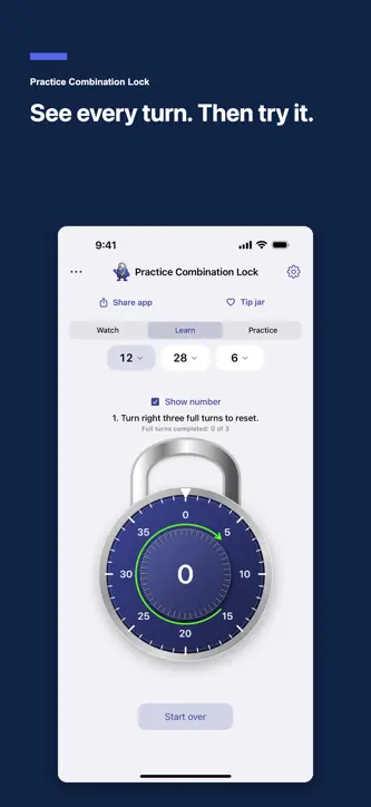 Practice Combination Lock screenshot 2