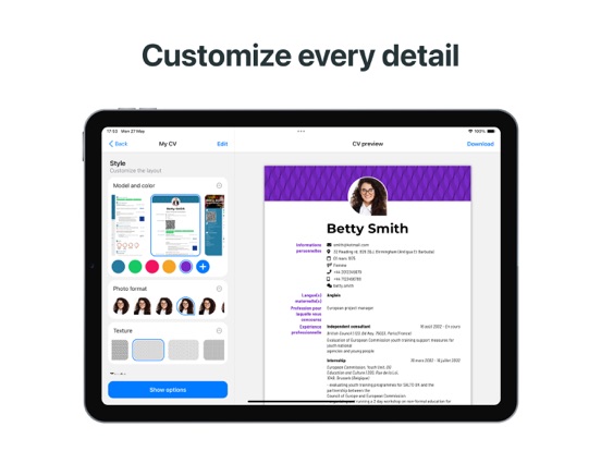 Resume AI – Intelligent CV App iPad screenshot 5 - Business app