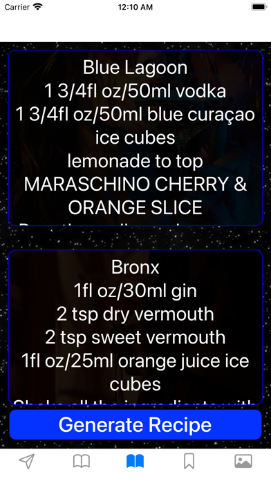 Wine, Beer, Cocktail Info Screenshot