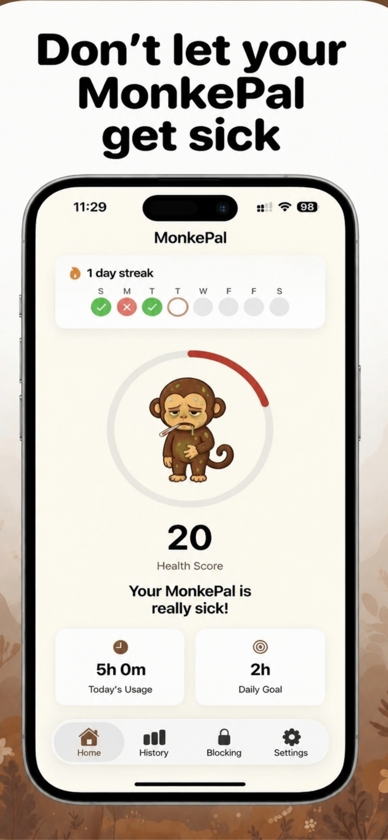 MonkePal: Screen Time Pal